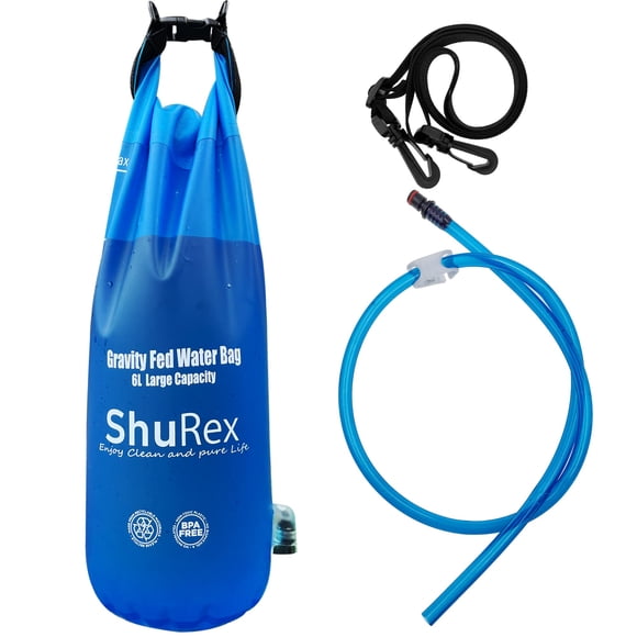 Bolsa de agua ShureX Gravity-Fed de 6 litros para filtro Sawyer Survival