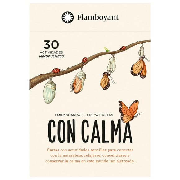 Con Calma (cartas): 30 actividades mindfulnes blanco