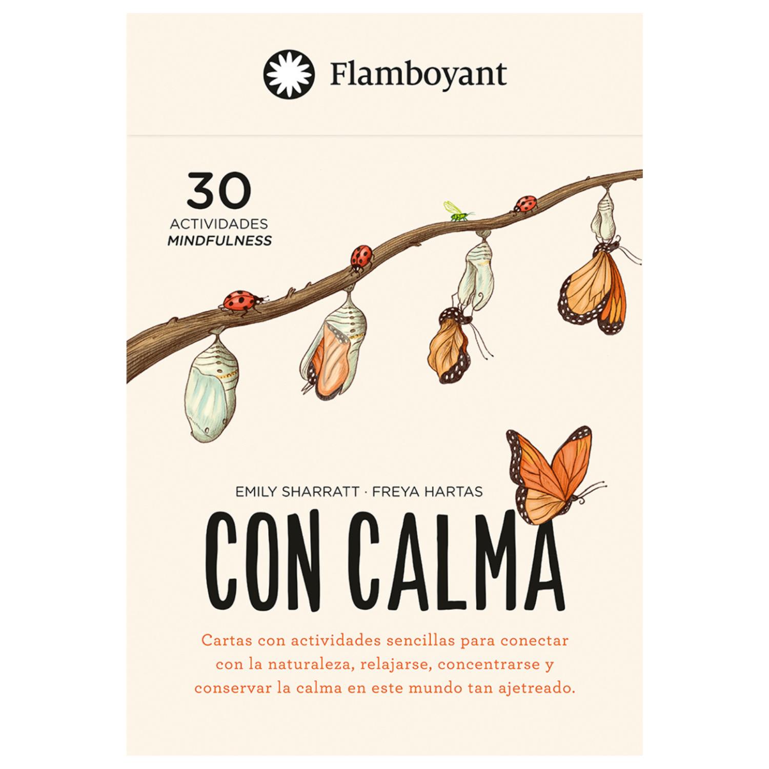 Flamboyant - Con Calma (Cartas): 30 Actividades Mindfulnes Blanco