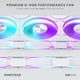 thumbnail image 4 of Paquete de 3 ventiladores Phanteks D30-140 DRGB PWM con iluminación ARGB/DRGB, 4 of 9