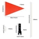 thumbnail image 3 of Banderas para bicicleta Odowalker 1,8 m rojo – 4 juegos (12 piezas), 3 of 7