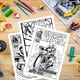 thumbnail image 3 of Libro para colorear Marvel Avengers con 4 marcadores de sellos, 48 páginas, 3 of 4