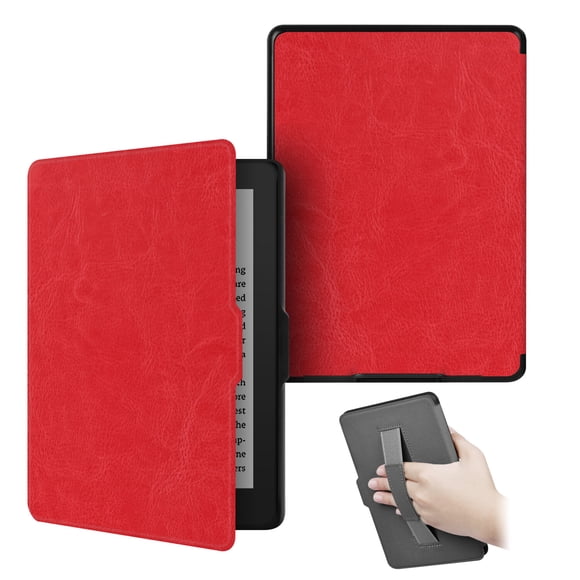 Funda GANGXUN Compatible con Kindle paperwhite4 – Diseño con Correa de Mano, Modo Automático, Cuero PU Vintage