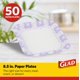 thumbnail image 2 of Platos de papel desechables Glad Square, 22 cm, 50 unidades, color morado, 2 of 7