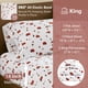 thumbnail image 5 of Juego de sábanas de franela Comfort Spaces Christmas Village King Size, 5 of 9