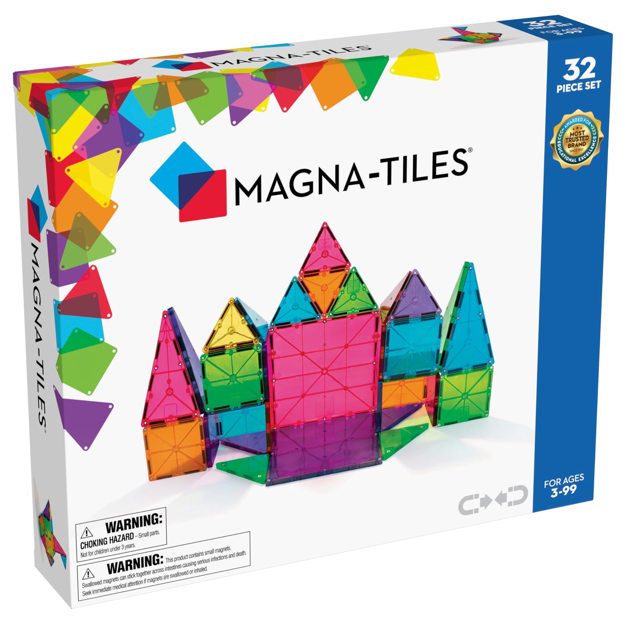 Set De Construcción Magna-tiles Classic Magnético De 32 Piezas