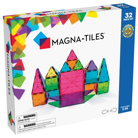 Set De Construcción Magna-Tiles Classic Magnético De 32 Piezas