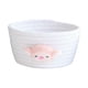 thumbnail image 1 of Cesta De Almacenamiento De Hilo De Algodón Tejido A Mano, Contenedor De Mesa, Organizador De Juguetes, Decoración, Cabra Blanca, 1 of 5