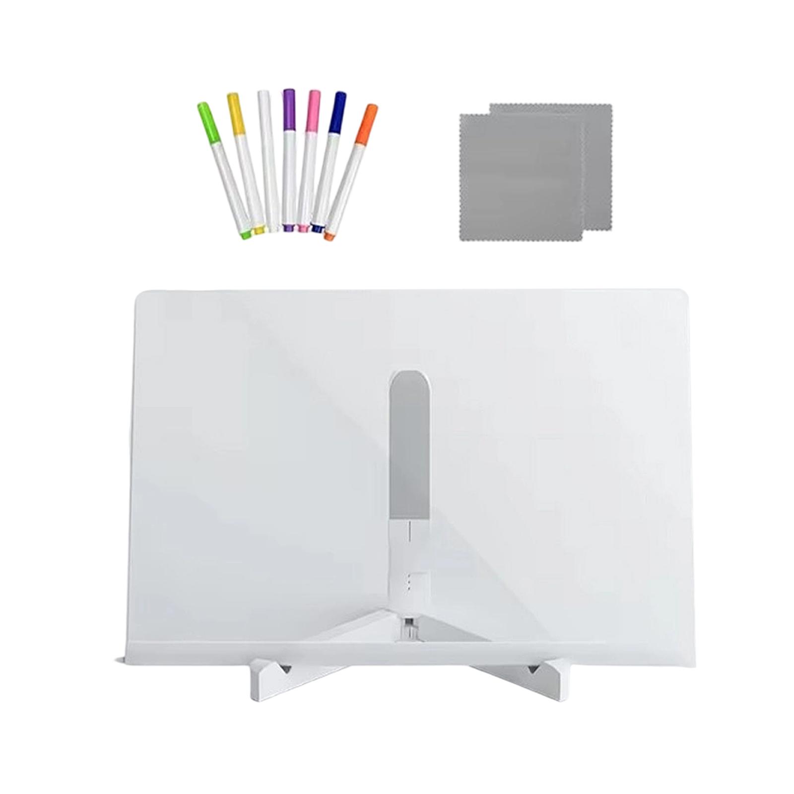 Magideal - Pizarra De Notas Led Panel Acrílico Pizarra Para Escribir Y Tablero Luminoso Para Creatividad Con Borrado Fácil Adecuado Como Regalo Para Artistas Y S