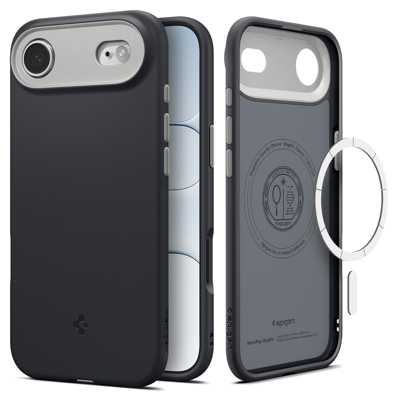 Funda Spigen Nano Pop Magfit Tpu Negra Para Iphone 17 Air