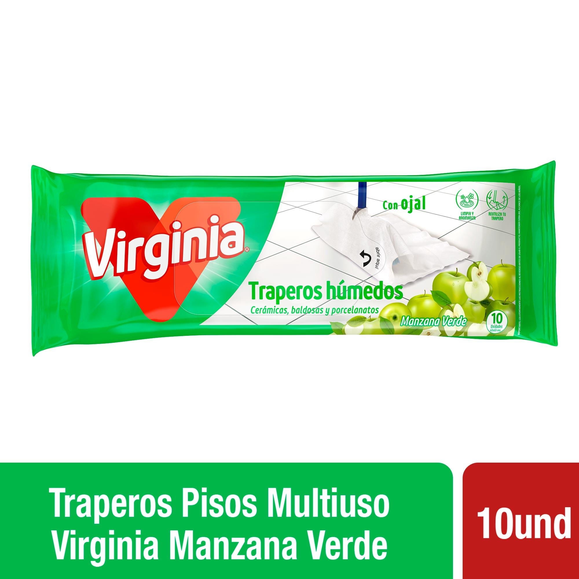 Trapero Húmedo Manzana Verde Bolsa Resellable 10 Un Virginia