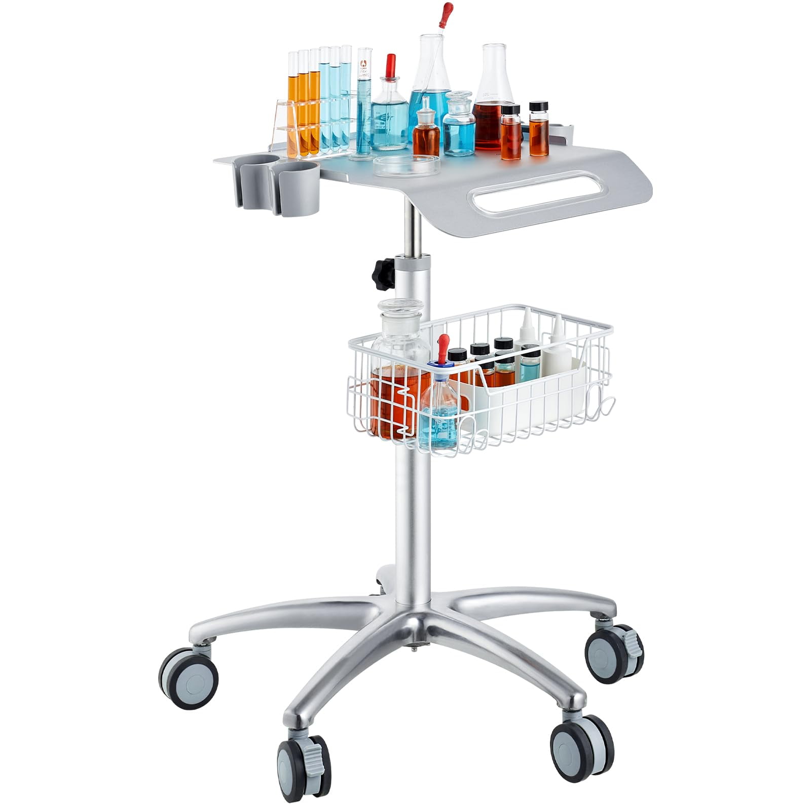 Carrito Médico Vevor K-sh003 De Aleación De Aluminio 26,77-42,91 Pulgadas