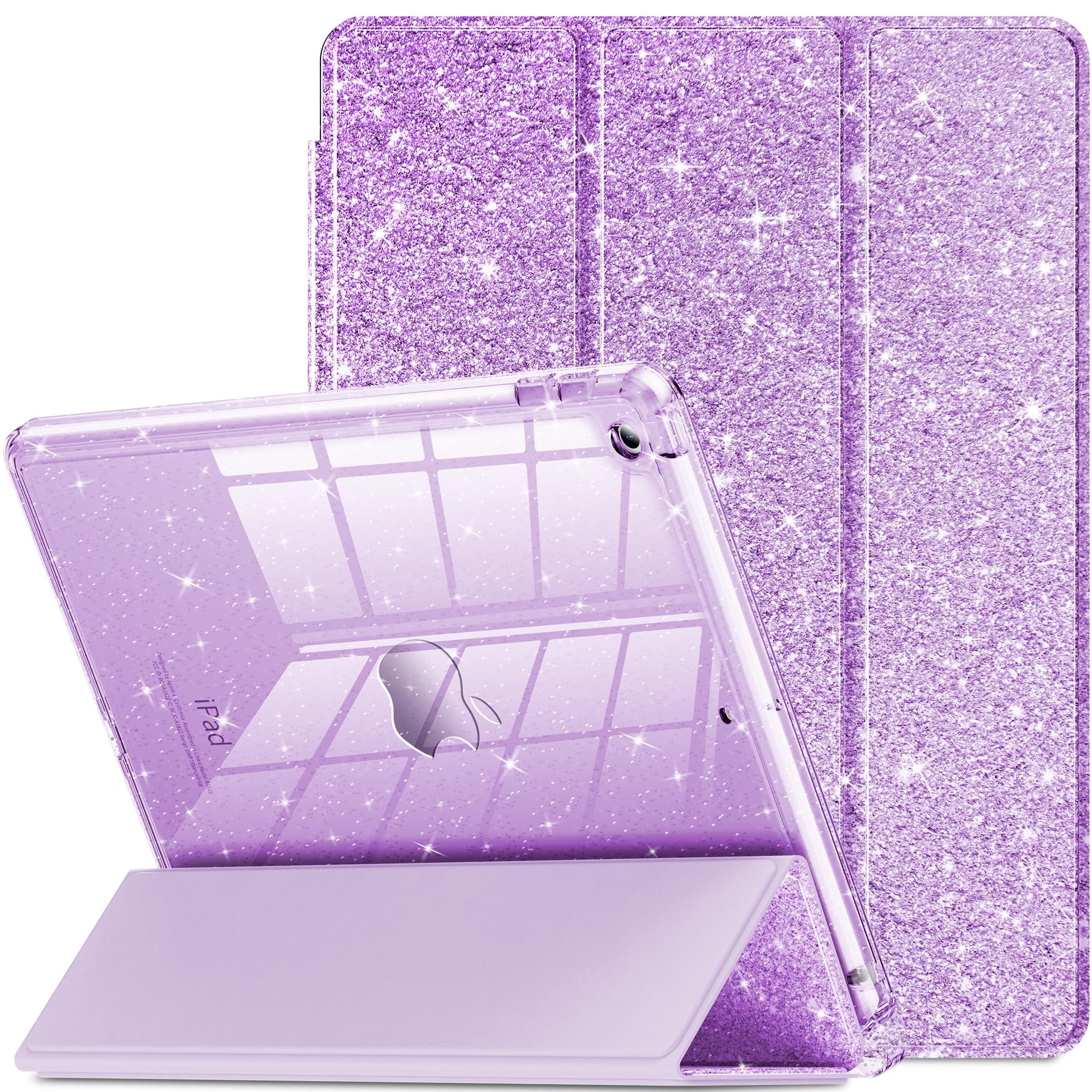 Funda Infiland Para Ipad De 9ª, 8ª Y 7ª Generación De 10,2 Pulgadas Con Soporte Para Lápices
