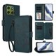 thumbnail image 1 of Funda Cartera Mariposa para [Motorola Edge 70 5G] con Soporte y Cremallera Verde oscuro, 1 of 6