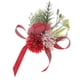 thumbnail image 2 of Muñeca Corsage Pulsera Seda Rosa Mano Flores Artificiales Para Ceremonia Prom Red, 2 of 5