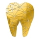 thumbnail image 2 of Espejo Arte Extraíble Etiqueta De La Pared Acrílico Mural Calcomanía Dental Decoración Dorado, 2 of 3