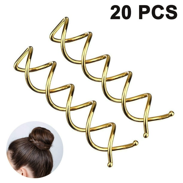 20 horquillas en espiral para el cabello, pinzas giratorias, pinzas redondas para el cabello, horquillas en espiral para peinados DIY, pinzas giratorias