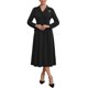thumbnail image 2 of INSPIRE CHIC Vestidos Formales de Blazer para Mujer Cuello con Solapa Cuello en V Manga Larga Vestido de Trabajo Línea A M Negro, 2 of 5