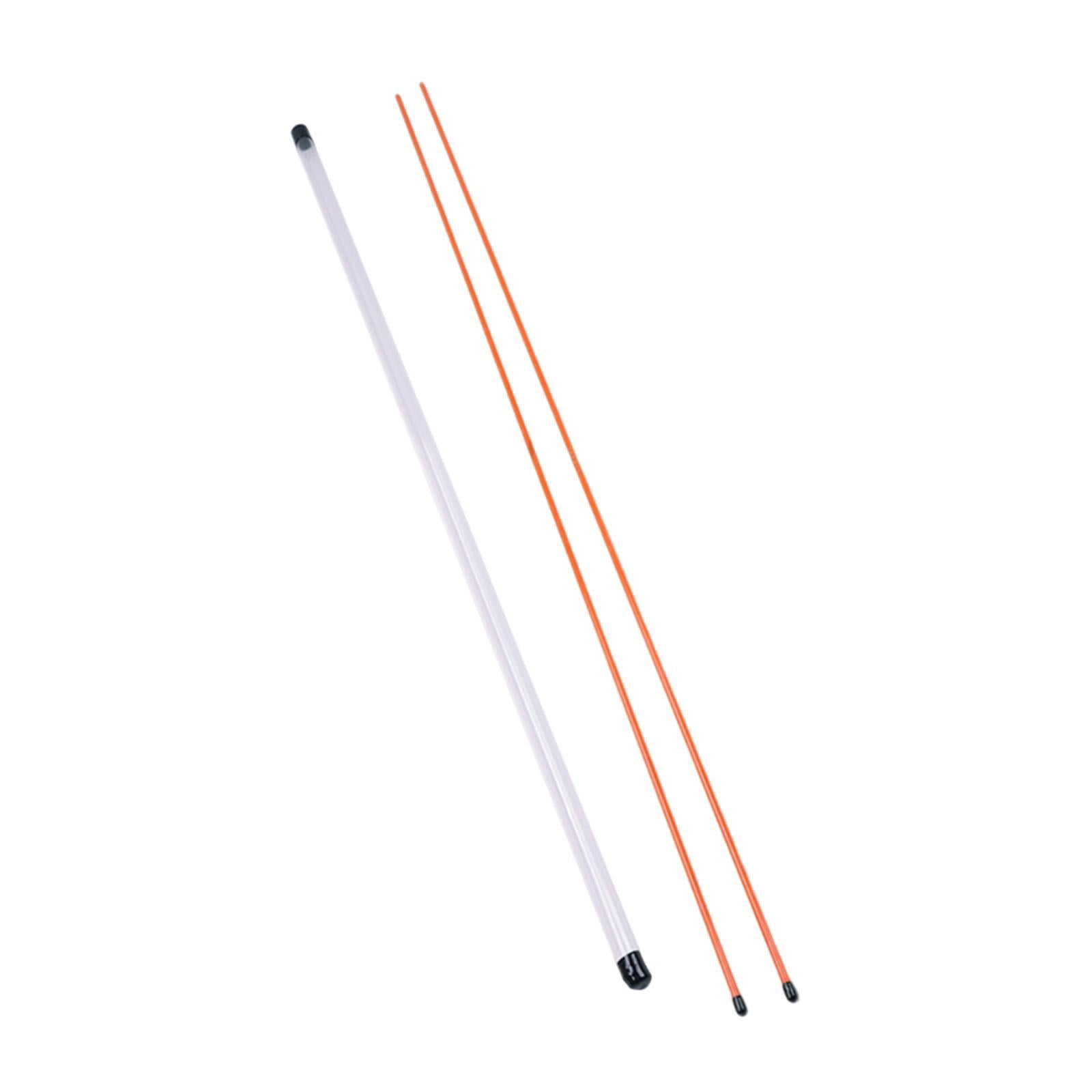 Ioensy - 2 Palos De Alineación De Golf Con Tubo De Almacenamiento Para Práctica De Swing, Accesorio De Golf, 100 Cm, Amarillo