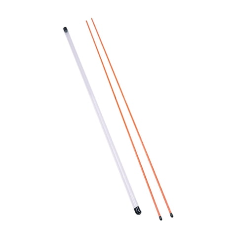 Ioensy - 2 Palos De Alineación De Golf Con Tubo De Almacenamiento Para Práctica De Swing, Accesorio De Golf, 100 Cm, Amarillo