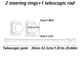 thumbnail image 4 of 2pcs Steering Rings / 2pcs Steering Rings + 1pc Telescopic Rob, Multifunctional Rotatable Ring Hooks, Free-Punching Strong Adhesive Sticky Hook, Towel Rod, Fixed Bracket, Telescopic Rod, Curtain Rod H, 4 of 4