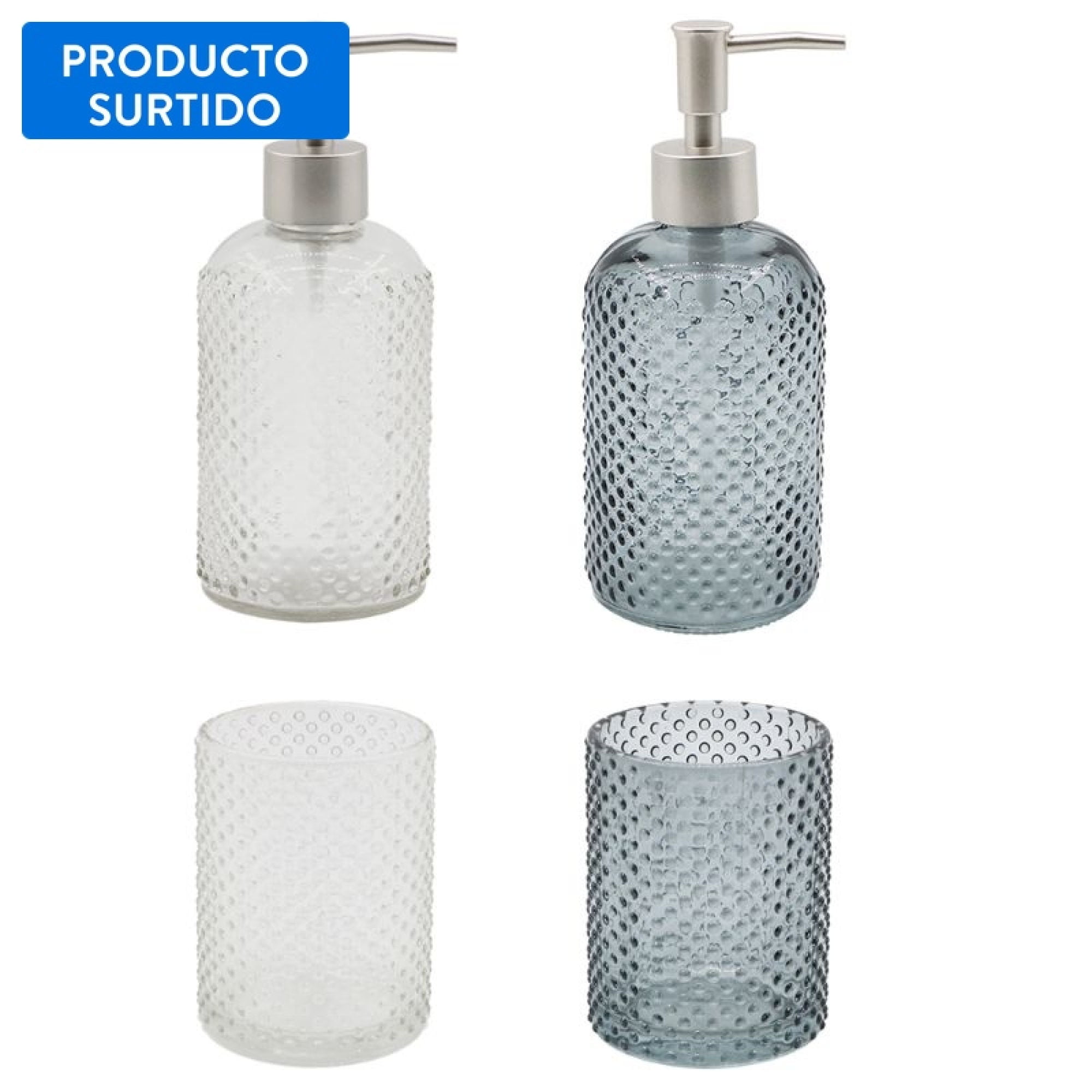 Mainstays - Set De Baño 2 Pzas. Vidrio - Producto Surtido