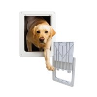Genérico - Puerta Para Perros Con Traba Seguridad 28 5X24 5 Cm Blanco