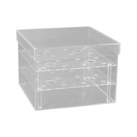 Bothyi - Caja De Flores Titular De Agua Arreglos Florales Cuadrados Florero Para Interiores Hogar 20X20X12.5Cm 16 Hoyos