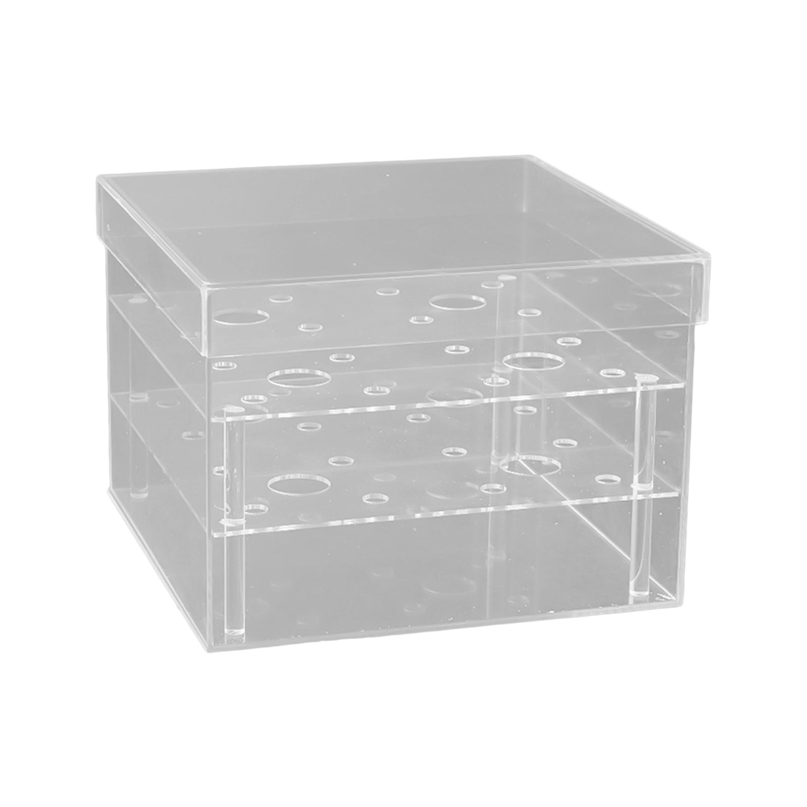 Bothyi - Caja De Flores Titular De Agua Arreglos Florales Cuadrados Florero Para Interiores Hogar 20X20X12.5Cm 16 Hoyos