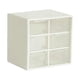 thumbnail image 4 of Mini cajón organizador para escritorio, organizador de cuentas, estuche de almacenamiento de joyas para mujer, pequeño organizador con cajones para su Blanco, 4 of 5