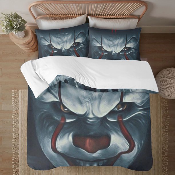 Halloween Stephen kings It Soft 3D Printed Duvet Cover Bedding Set with Comforter Cover 3 Piece Set
