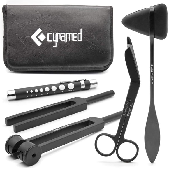 Kit de Diagnóstico Cynamed: Martillo de Reflejos y Juego de Diapasones