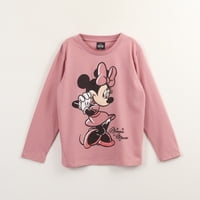 Polera Manga Larga Niña Minnie Mouse Rosado Disney