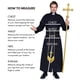 thumbnail image 5 of Set Costume Leg Avenue Priest para hombre, bata con capa negra XL, 5 of 5