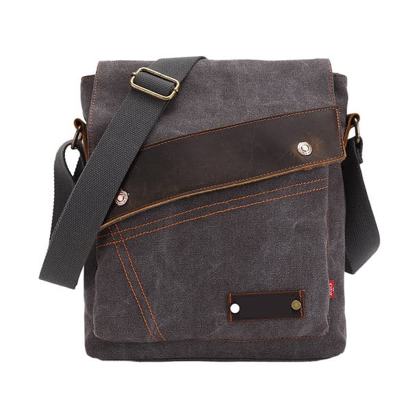 Nuevo bolso de lona para hombre, bolso bandolera vertical para hombre y mujer, bolso de un solo hombro
