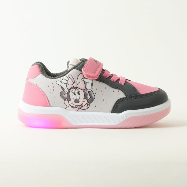 Zapatillas Con Luces Niña Minnie Candied Rosado Disney