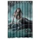 thumbnail image 1 of Cortina de ducha de sirena favorita, juego de cortina de baño con ganchos, tamaño 48 x 72 pulgadas, 1 of 3