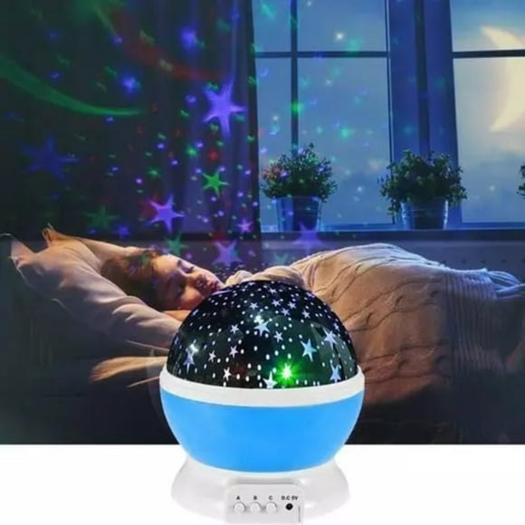 Lampara Led Espantacucos Proyector Luz Estrellas Mesa Niños