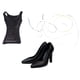 thumbnail image 1 of Vestido De Cuero PU 1/6 Y Zapatos De Tacón Alto Para Figuras De 12 Pulgadas, 1 of 3