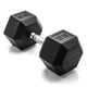 thumbnail image 1 of Mancuerna CAP Barbell de 55 lb recubierta de goma hexagonal cromada, 1 of 6