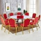 thumbnail image 4 of Pack 4 Silla Tapizada Eventos Fiestas Conferencias Comedor - Negro, 4 of 5