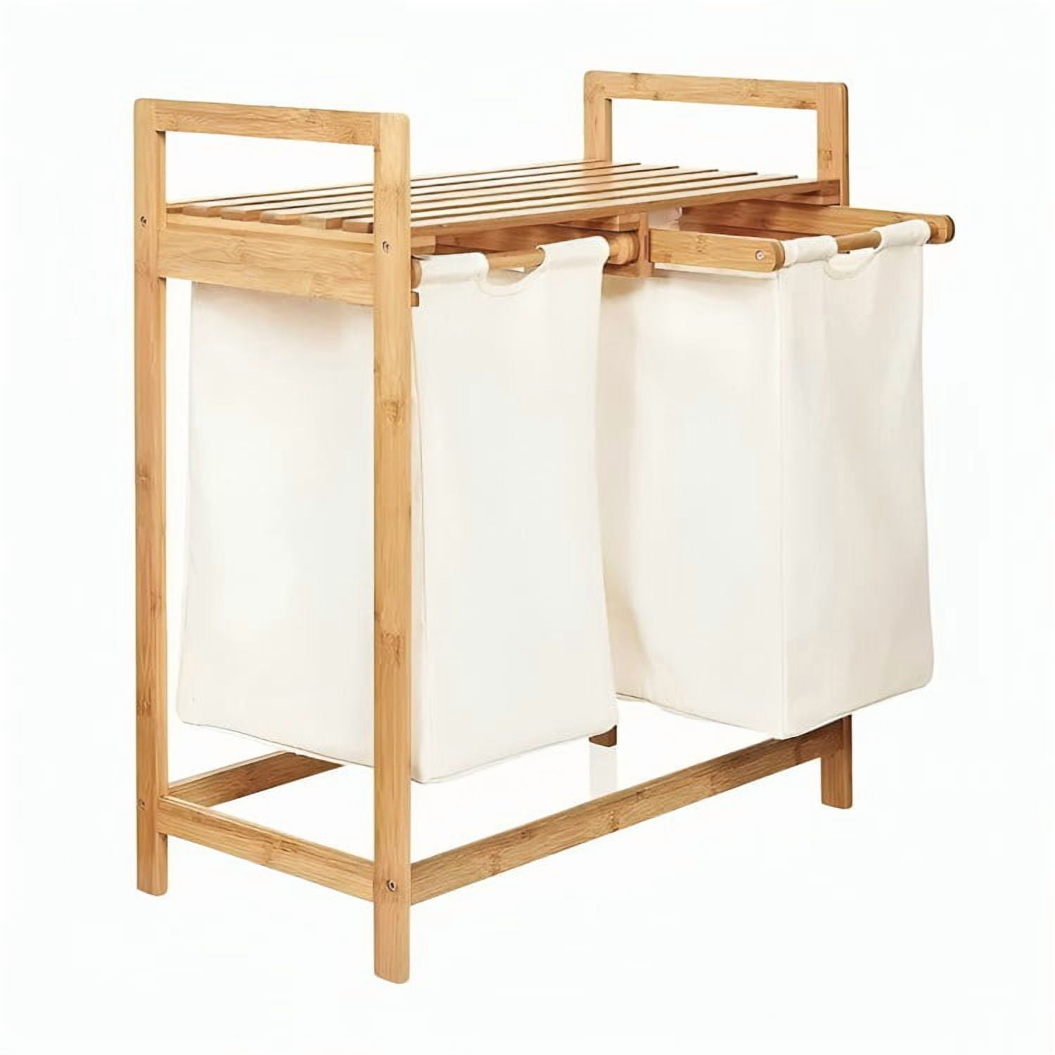 Genérico - Cesta Canasto De Ropa Sucia Con Soporte De Bambu