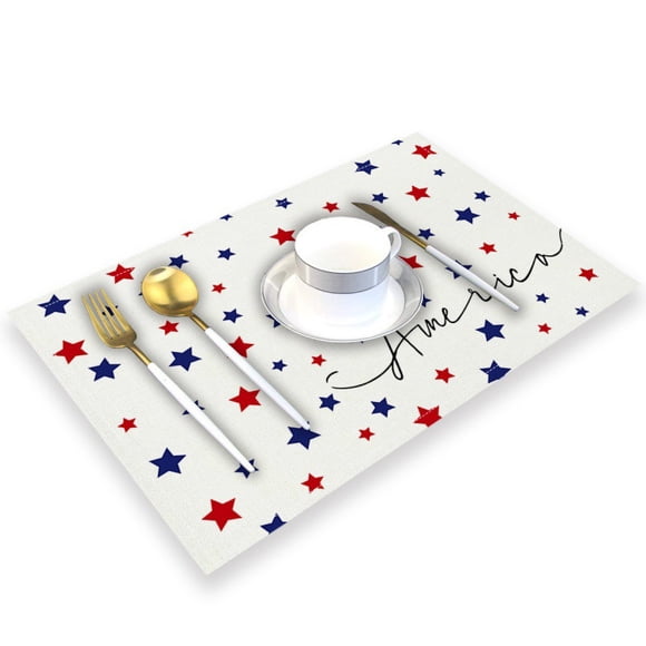 Set De 4 Mantelitos Individuales Para Mesa Tapetes Rectangulares De Tela Premium Fina Impermeables Y Resistentes 32 X 45 Cm Estilo H B