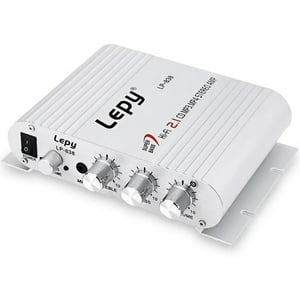 Amplificador Estéreo Hi-Fi 2.1 Aaronmei Lp838 Plata