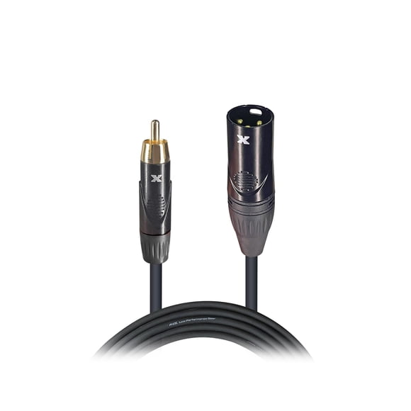 Cable de audio ProX XC-RXM25 XLR macho a RCA macho de 7,6 m