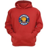 Genérico - Polerón Canguro Rainbown Brite Rojo Talla Xs Unisex