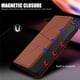 thumbnail image 3 of Funda Cartera Magnética para Samsung Galaxy A70 Protección Antichoque con Ranuras Marrón, 3 of 6