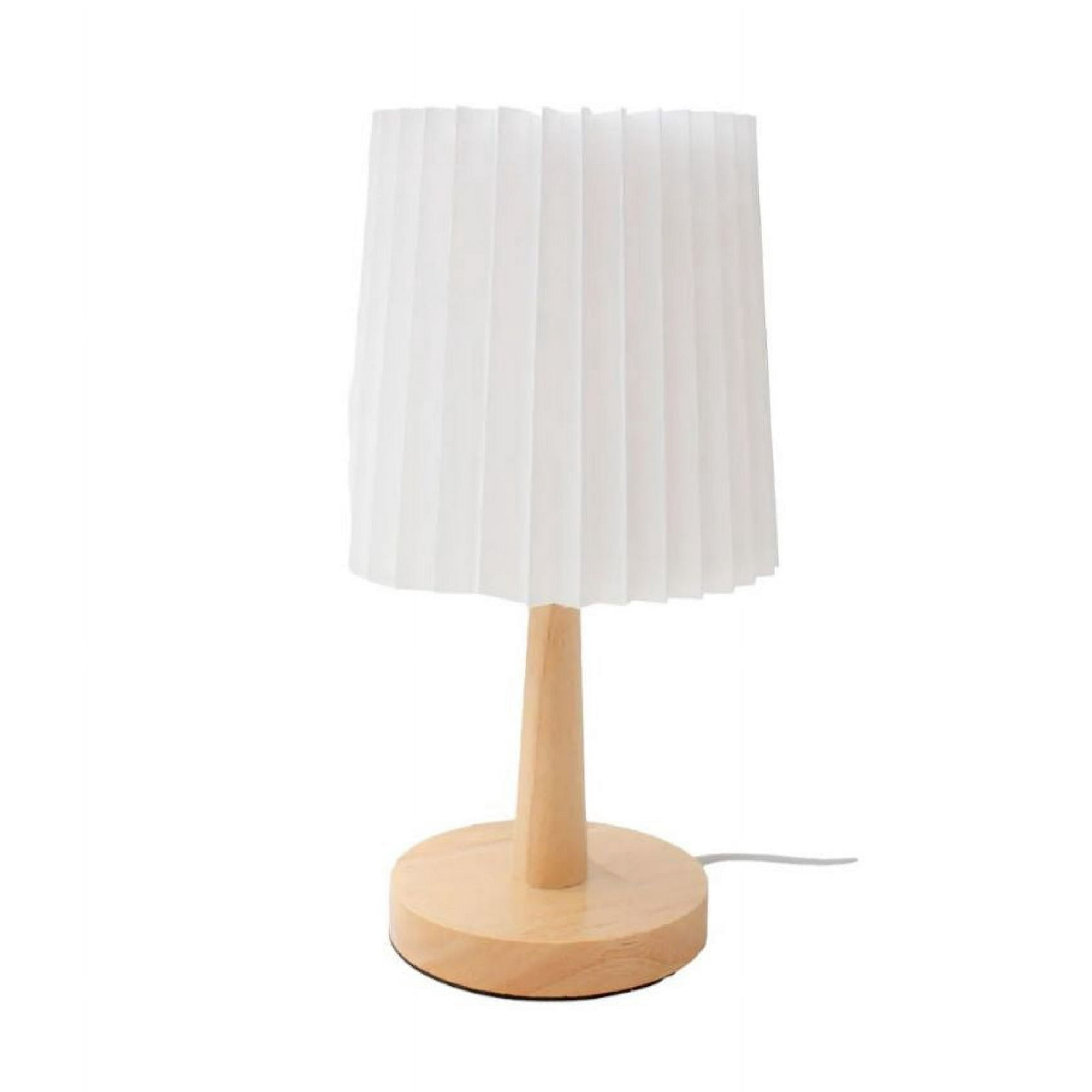 Oem - Lampara De Velador Lampara De Mesa Abanico Madera B