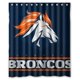 thumbnail image 1 of Cortina de ducha de los Denver Broncos, juego de cortina de baño con ganchos, tamaño 60 x 72 pulgadas, 1 of 3