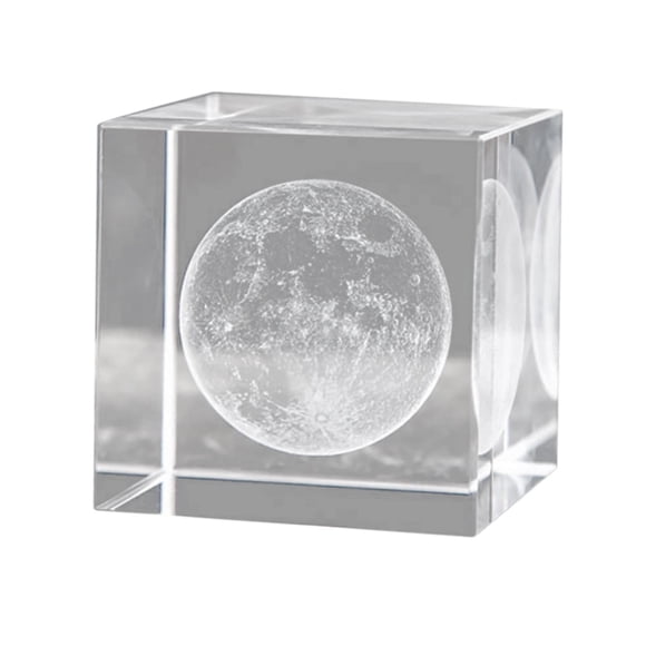 3D Crystal Cube Crafts Weather Sign Cube Para El Día De San Valentín Decoración Luna